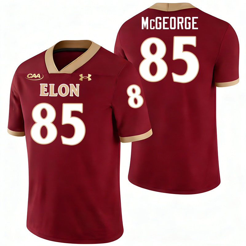 Elon Phoenix #85 Rich McGeorge College Football Jerseys,Uniforms-Maroon